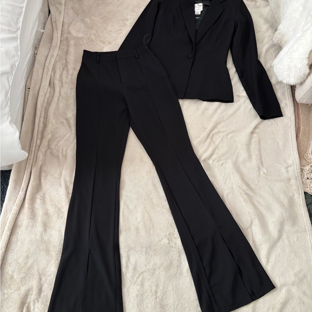 Fashion Nova Black Flare Pantsuit